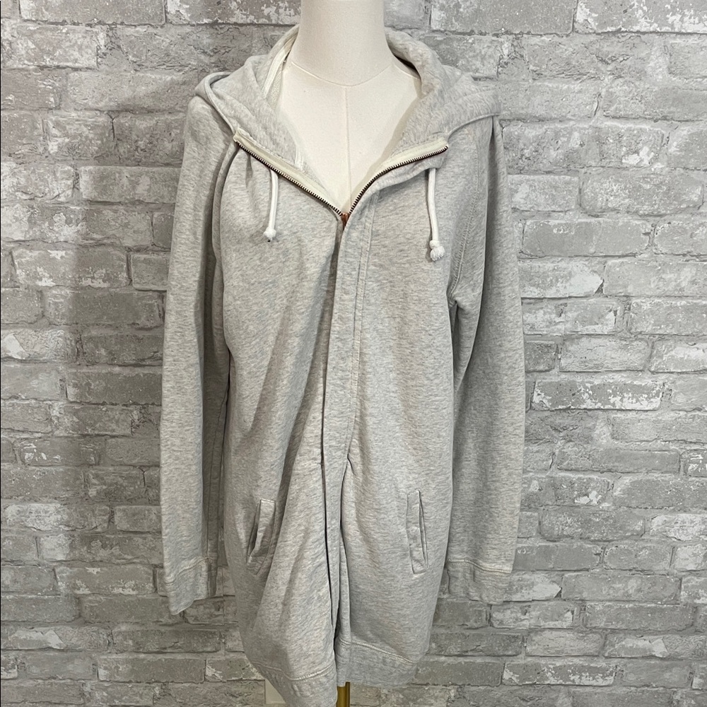 by TiMo Gray Zip-Up Hooded Sweatshirt